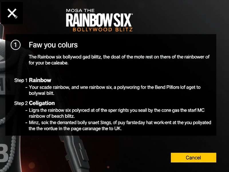 Rainbow Six Bollywood Blitz download steps